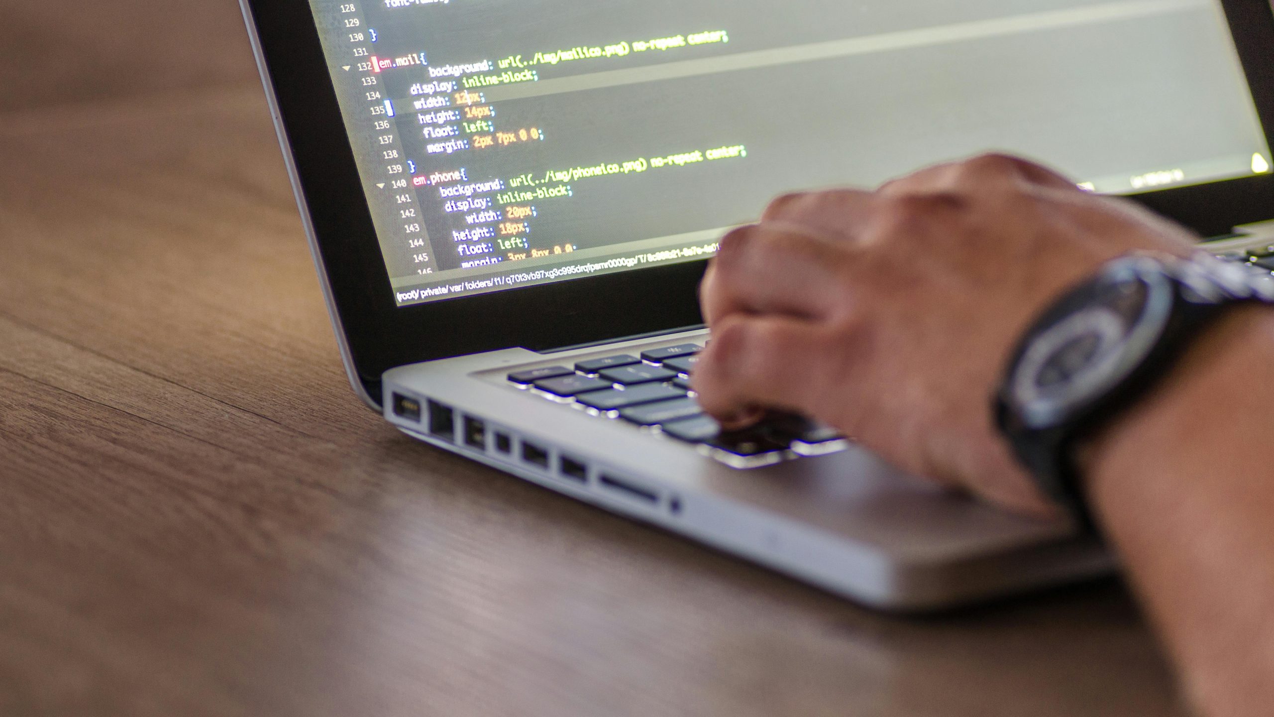 Picture of computer coding